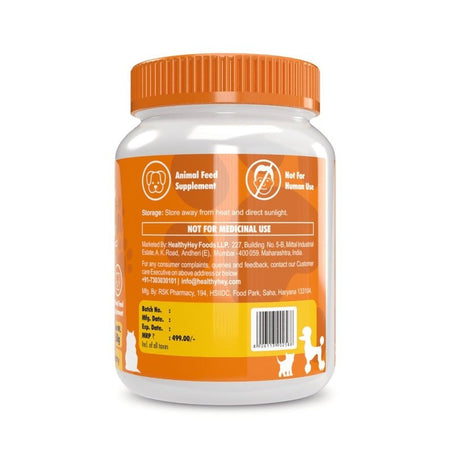 Pets Gut Master -Probiotics - Prebiotics - Enzymes Powder - Improves Digestion and Enhances Immunity - 50g - HealthyHey Nutrition